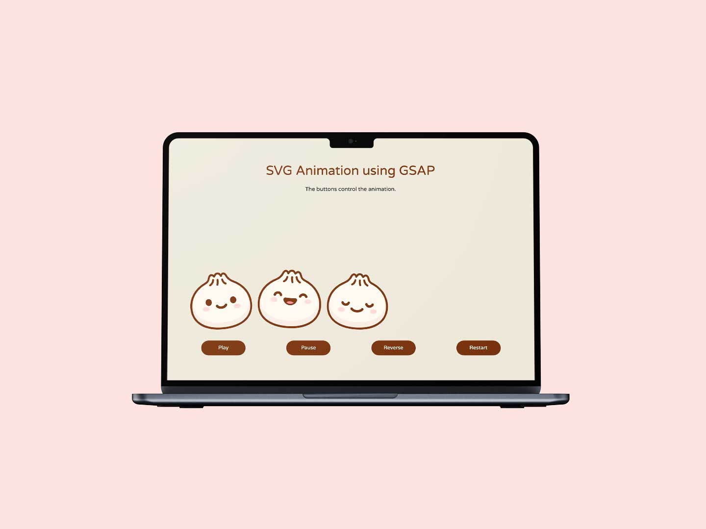 GSAP bao animation mockup